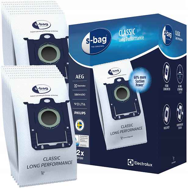 12x Sáčky do vysavače Electrolux Pure D82-ALRG Silence Easy Go EasyGo UltraSilencer