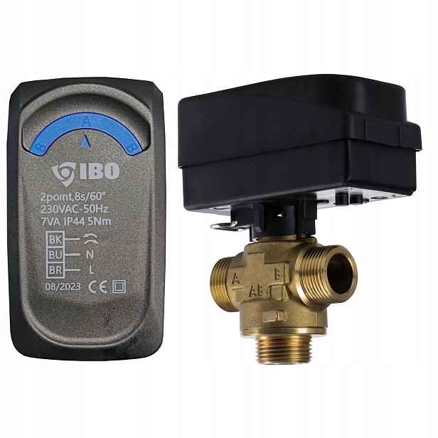 Ibo 3-cestný zónový ventil DN32 GZ1 1/4" s pohonem
