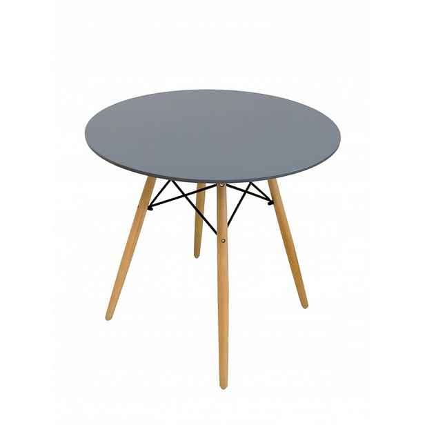 Šedý jídelní stůl OSLO 70x70