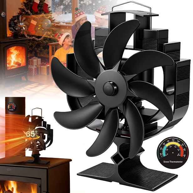 Termoelektrický Krbový Ventilátor Napájený Teplem, Tlumený Ventilátor