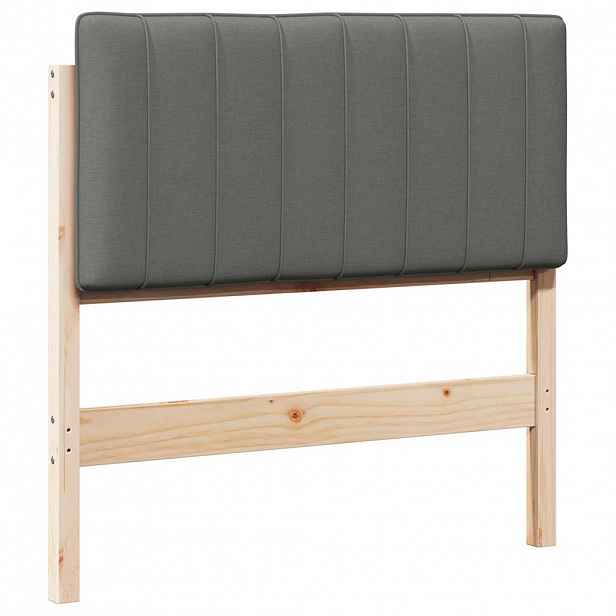vidaXL Čalouněné čelo postele s čelo Hnědá a světle šedá 90 cm