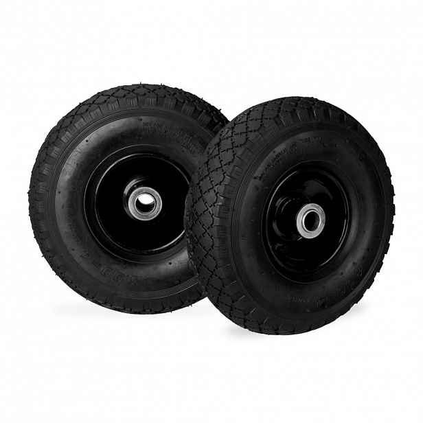 Relaxdays KOLO Černá 2ks-Set nafukovací ocelový ráfek 26 cm
