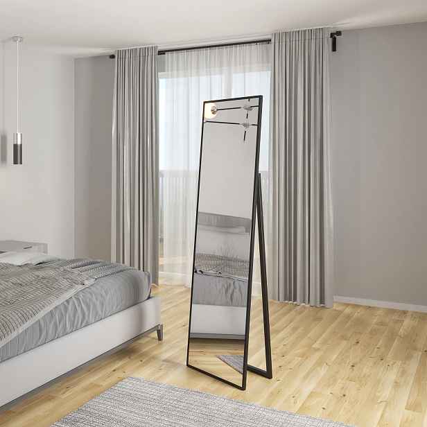Stojanové zrcadlo HARBOR - černé