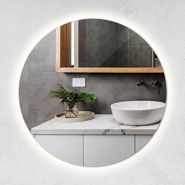 TULUP ZRCADLO Kulaté 40 cm LED 6500K