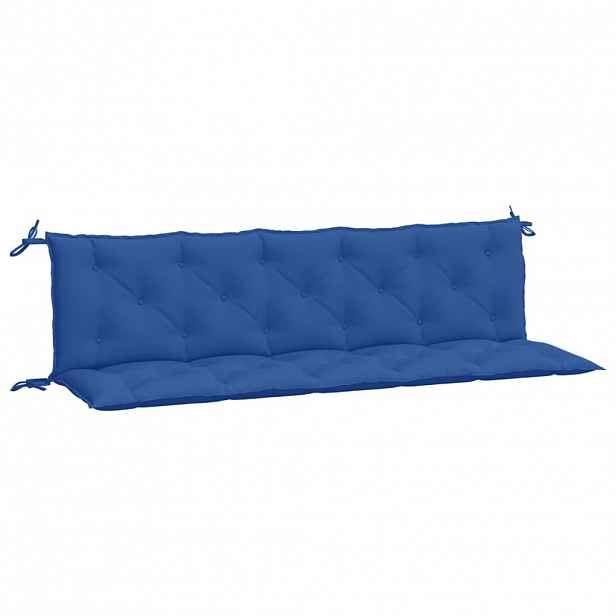 vidaXL Podušky na zahradní lavici 2 ks modré 180x50x7cm látka oxford
