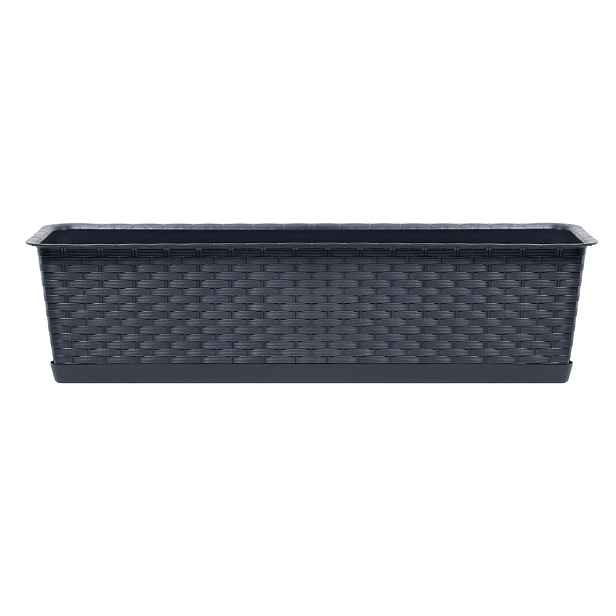 Prosperplast Truhlík s miskou RICHARD antracit, varianta 39,1 cm