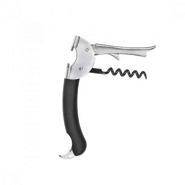 Víceúčelová vývrtka, nerezová ocel, 19,1 cm, "SteeL", černá - OXO