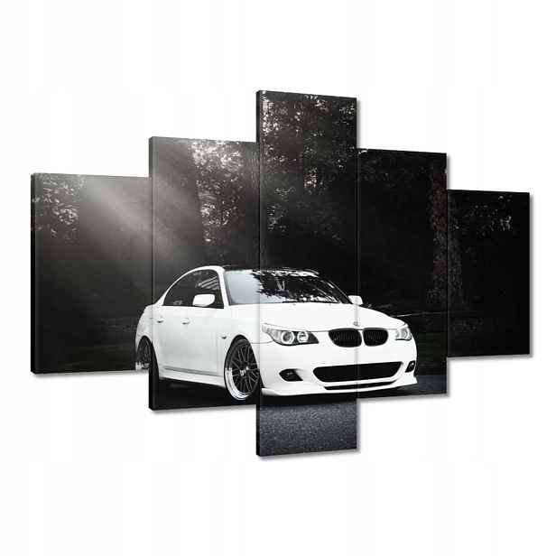 Obrazy 100x70 Bílé Bmw Šedé Auto