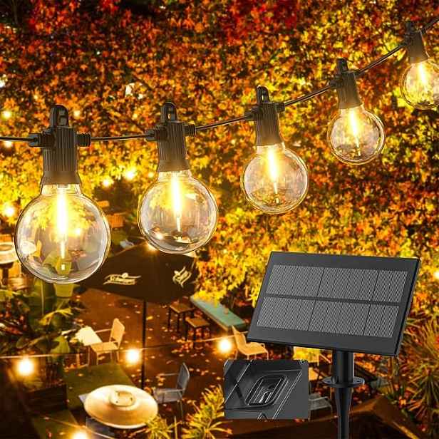 BW60 Solární Led girlanda Kawaya G40 15 m 25+2 IP65 Teplá bílá