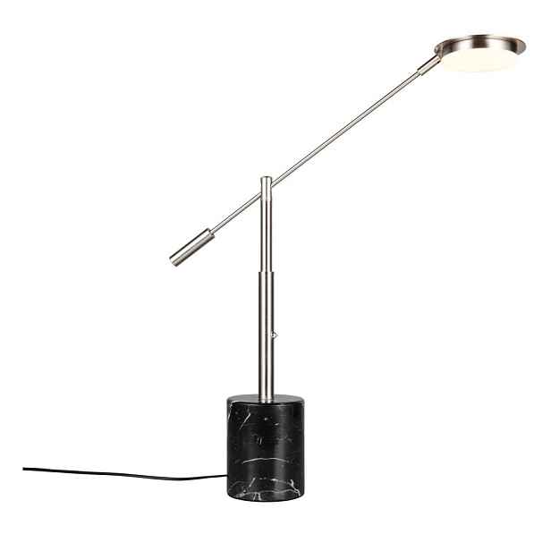 Černá/ve stříbrné barvě LED stolní lampa (výška 65 cm) Fiore – Trio Select