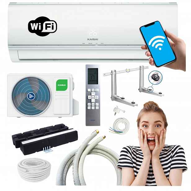 Klimatizace Kaisai Eco 2,6 Set Montáž Na Stěnu Wifi Topení