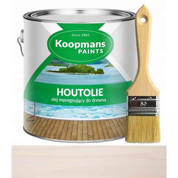Koopmans Houtolie Olej na dřevo a terasu 2,5L 010 Bílý