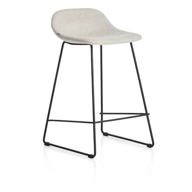 Krémová barová stolička (výška sedáku 65 cm) Zahara – Kave Home