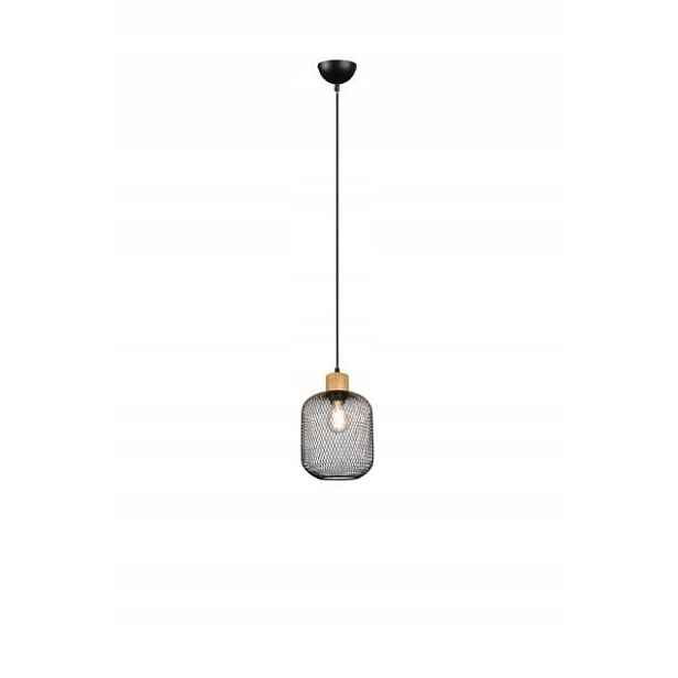 Rl Závěsná lampa Calimero černá kovová 1xE27 40W, nastavitelná výška