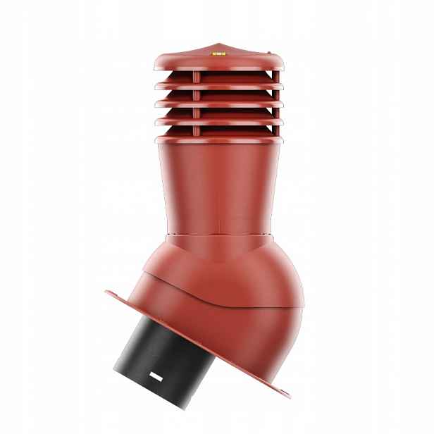Větrací komín Smartline profil E fi 150 mm nezateplený červený