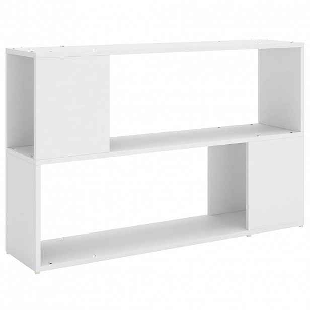 vidaXL Knihovna bílá 100 x 24 x 63 cm kompozitní dřevo