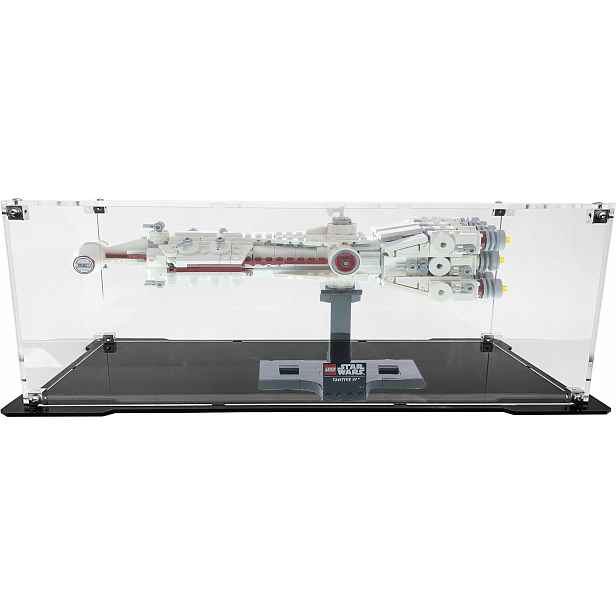 Vitrína s černým podstavcem pro stavebnici Lego 75376 Star Wars Tantive IV