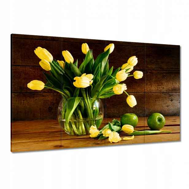 Obrazy 120x80 Žluté tulipány