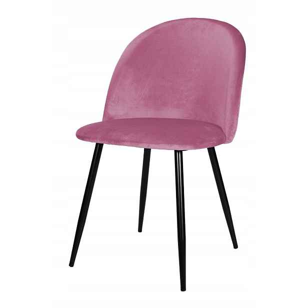 Čalouněné křeslo Gloria Pink Velvet Lugano