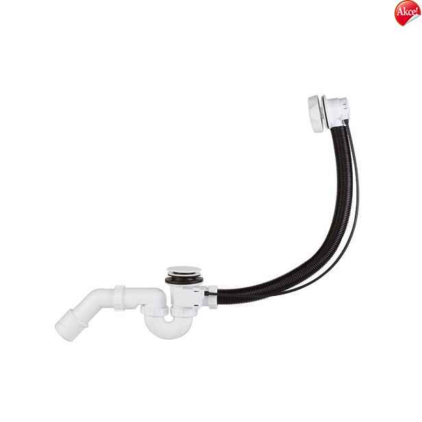 HOPA Automatický vanový sifon STY-536-A; délka přepadu 53 cm - Bílá