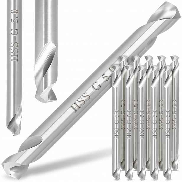 10 x Vrták Z Kovu Hss-g 5 mm Oboustranná Ocel Z Plechu Vrtáky Milwaukee R6