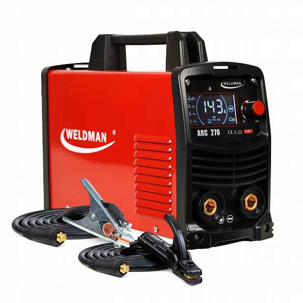 Invertorová Svářečka Weldman Arc 270 LCD Synergie 260A 230V Mma Tig Igbt