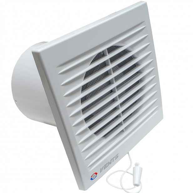 koupelnový ventilátor Vents 100SV s provázkovým spínačem