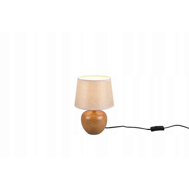 Stolní lampa Luxor Hnědá E14 40W 26 cm Keramika/Tkanina Rl