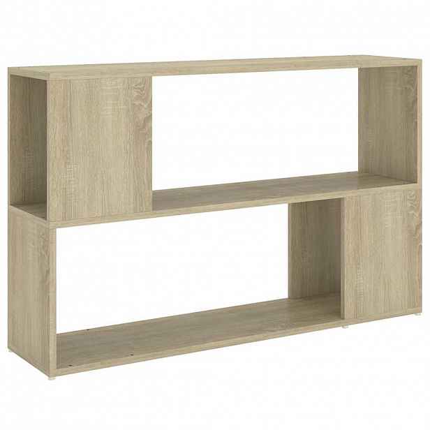 vidaXL Knihovna dub sonoma 100 x 24 x 63 cm kompozitní dřevo