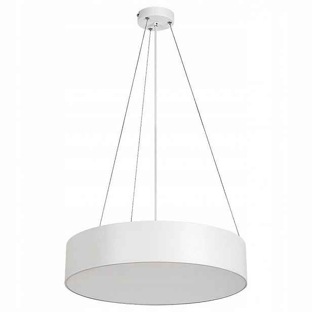 Závěsná bílá lampa Renata s jemným světlem nad jídelním stolem Rabalux