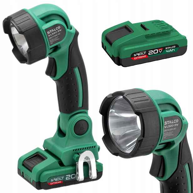 Výkonná Akumulátorová Pracovní Lampa S-volt Akumulátor 4 Ah Stalco