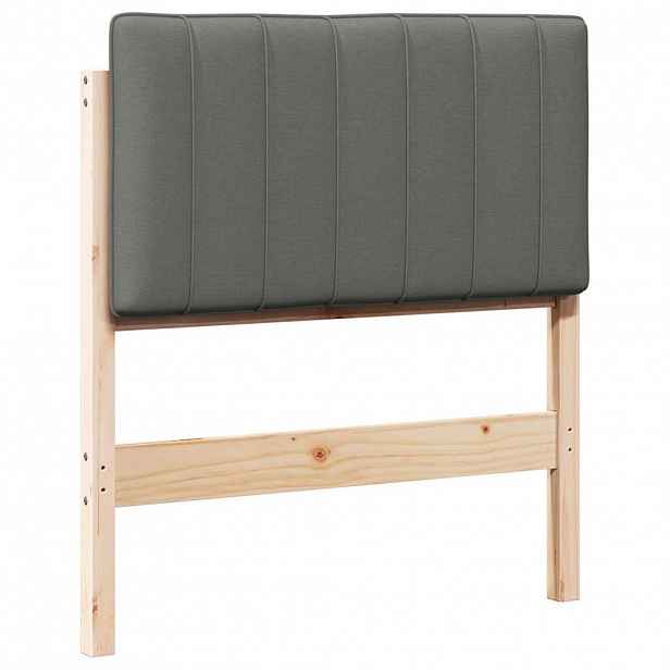 vidaXL Čalouněné čelo postele s čelo Hnědá a světle šedá 80 cm