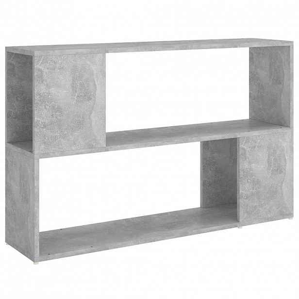 vidaXL Knihovna betonově šedá 100 x 24 x 63 cm kompozitní dřevo