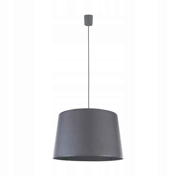 Závěsná lampa Maja Šedá Abažur 1xE27 45 cm Stropní Moderní do obývacího pokoje