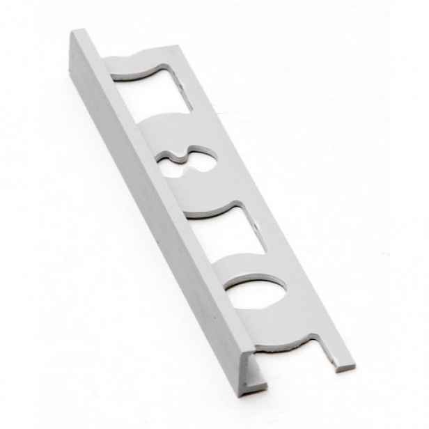 Lišta ukončovací "L" Profil-EU světle šedá, PVC, délka 250 cm, výška hrany 10 mm, LL102503