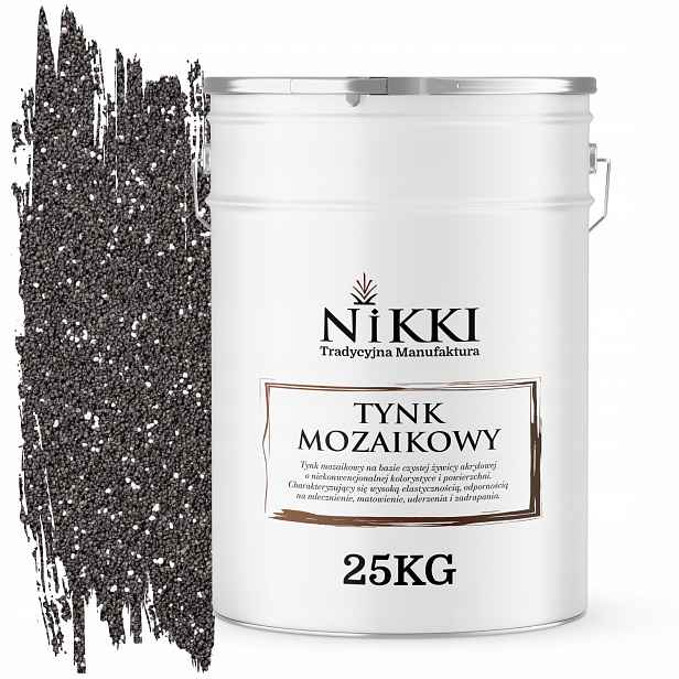 Mozaiková Pryskyřičná Omítka 25 Kg Vnitřní Barva Černá Skvrnitá Bílá M43