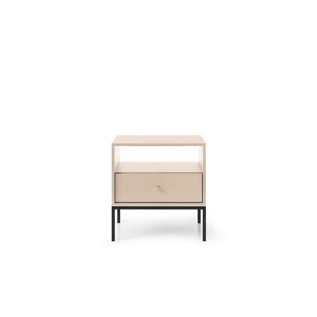 Piaski Noční stolek Mono II 54 cm béžový/černý