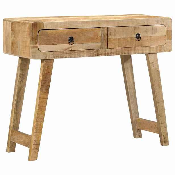vidaXL Konzolový stolek 90x32x75 cm masivní hrubé mangovníkové dřevo