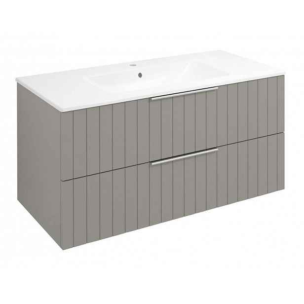 Sapho Cirasa - Umyvadlová skříňka Strip 100x52x46 cm, 2x zásuvka, agila CR100-4343S