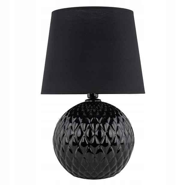 Stolní lampa Santana černá 1xE27 stojací noční lampa na skleněný stolek