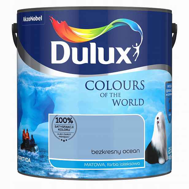 Dulux Barvy světa barva na stěnu Nekonečný Ocean mat 2,5L