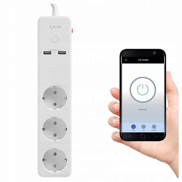 Elektrická Zásuvka Usb na dálkové ovládání Sanico Electronics bílá