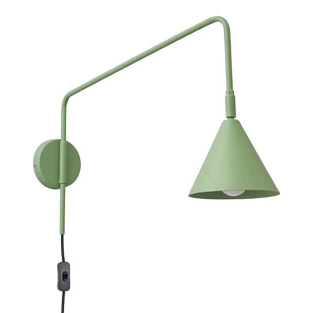 Nástěnné svítidlo Nox šalvějová Lampa na zeď s pohyblivým výložníkem Sollux zelená