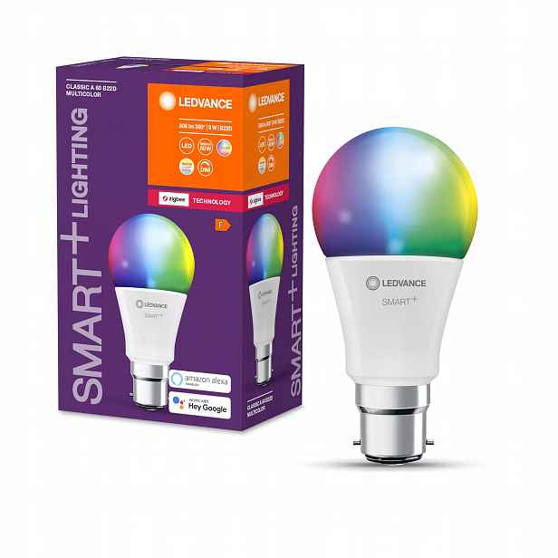 Osram>> Ledvance Smart+ Zb A60 R 9W 220V Rgbw Fr B22D 4058075729049