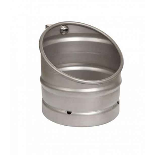 Sanela - Pisoár KEG s integrovaným automatickým splachovačem, antivandal, napájení z baterie 6V, nerez SLPN 10EB