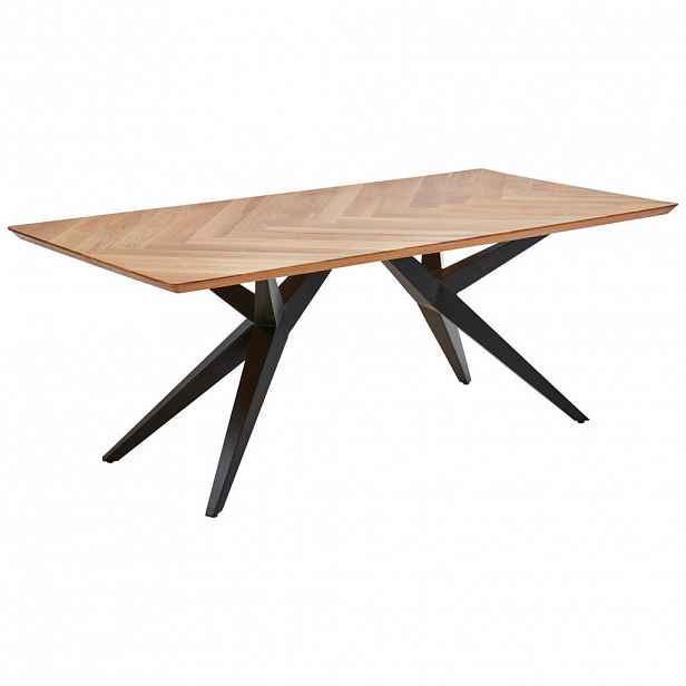 Valdera JÍDELNÍ STŮL, dub, černá, barvy dubu, 200/100/77 cm