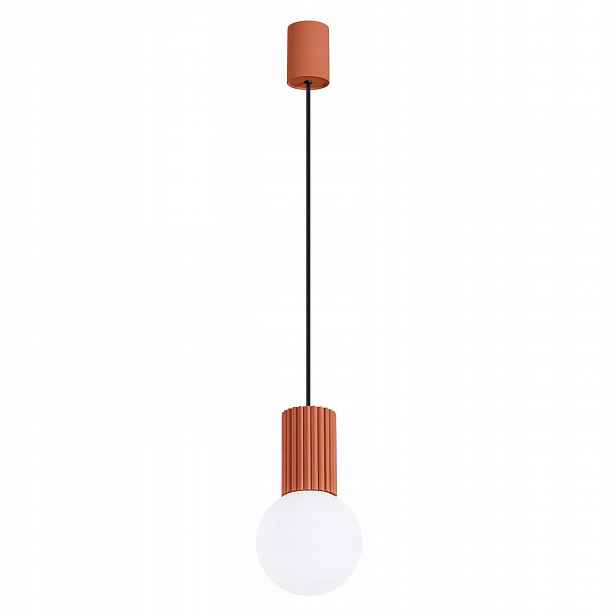 Závěsná lampa Zwis G9 Kulatá Červená Moderní Matná Halo Sollux