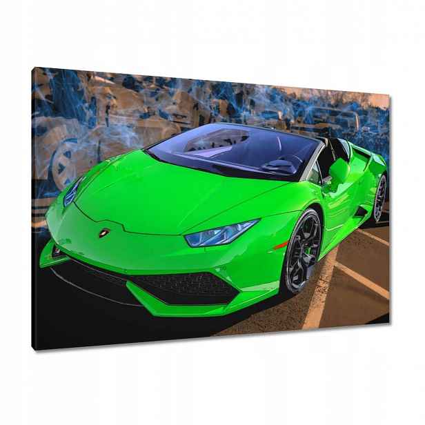 Obrazy 100x70 Zelené sportovní auto