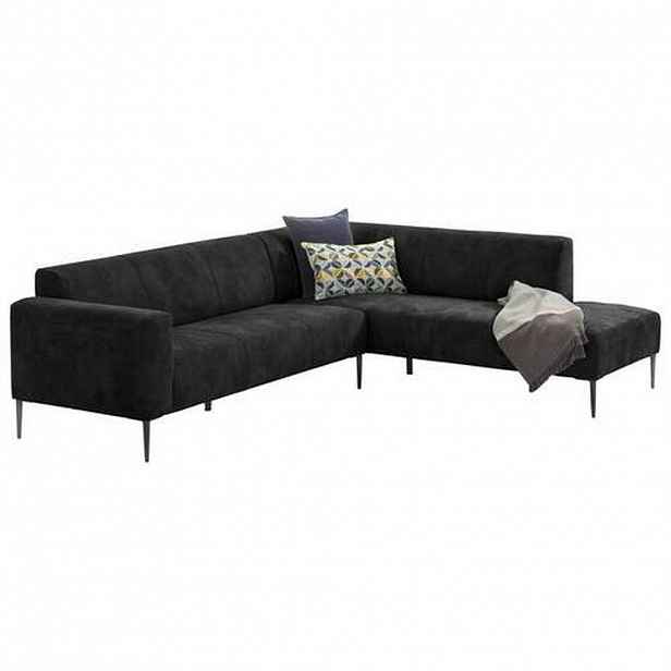 W.Schillig ROHOVÁ SEDAČKA, textil, černá - Sedací soupravy - 000137005206