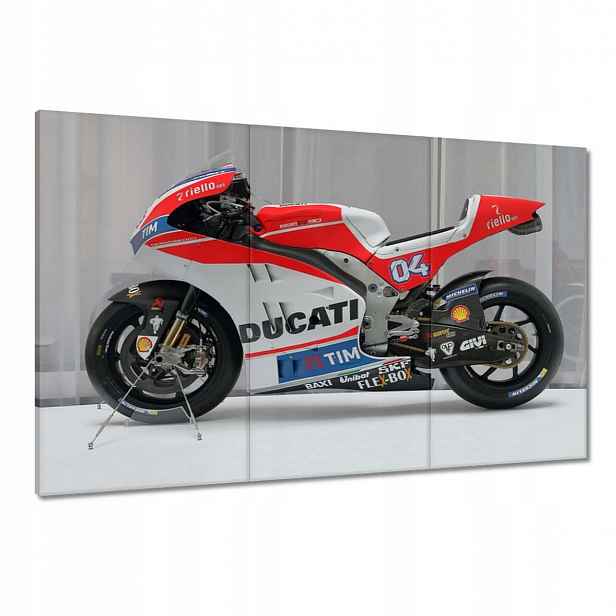 Obrazy 120x80 Motocykl Závodník Ducati